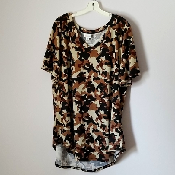 LuLaRoe Tops - NEW XL camo Lularoe Iris Top